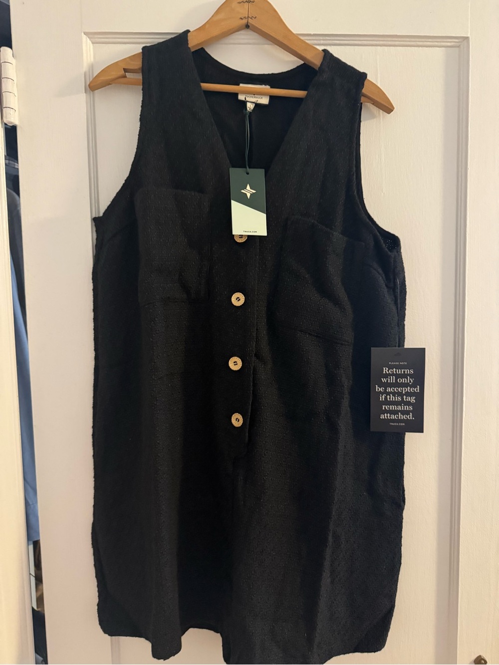 NWT Tuckernuck black romper size large